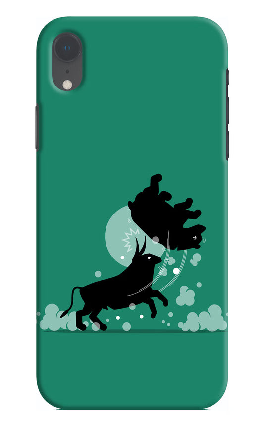 Bull Conqueror iPhone XR Hard Case Back Cover by Casekaro