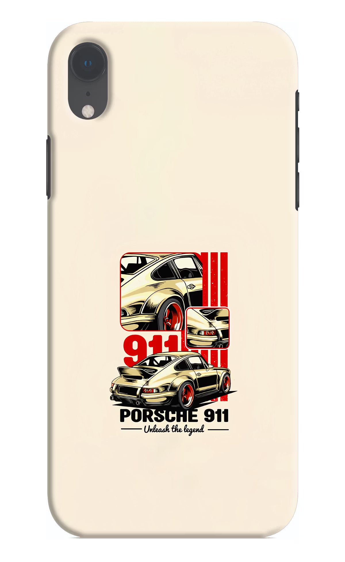Classic Porsche 911 iPhone XR Hard Case Back Cover by Casekaro