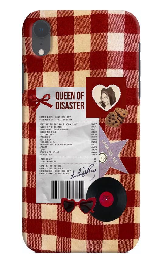 Queen of Disaster iPhone XR Hard Case Back Cover by Casekaro