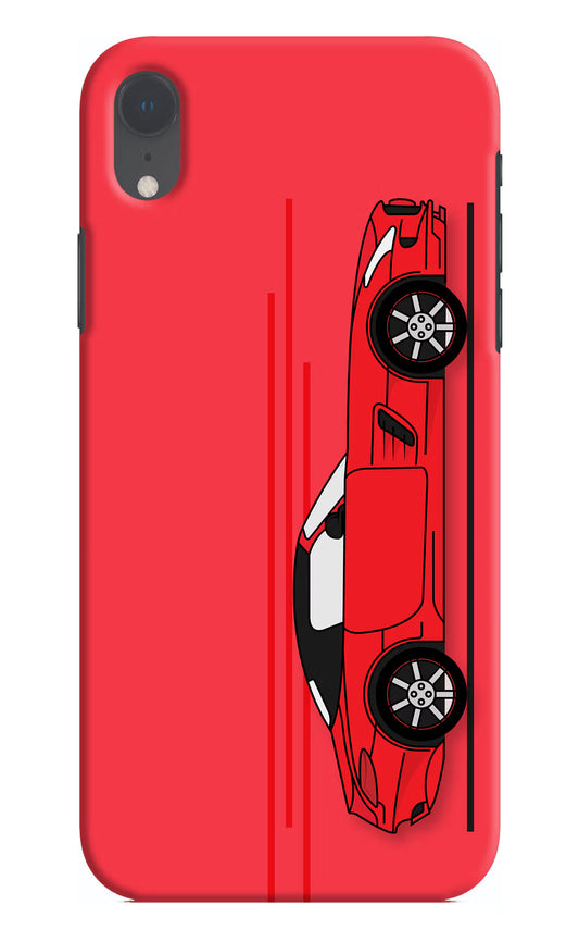 Red Velocity iPhone XR Hard Case Back Cover by Casekaro