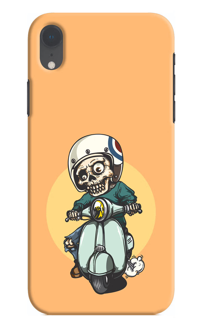 Undead Biker iPhone XR Hard Case Back Cover by Casekaro