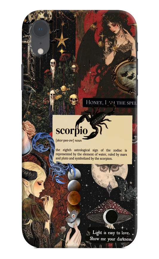 Scorpio Zodiac iPhone XR Hard Case Back Cover by Casekaro