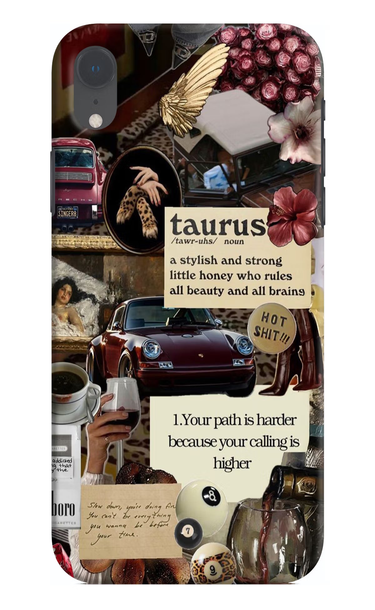 Taurus Zodiac iPhone XR Hard Case Back Cover by Casekaro