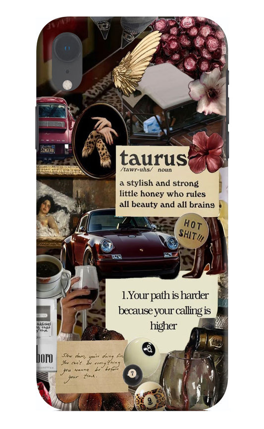 Taurus Zodiac iPhone XR Hard Case Back Cover by Casekaro