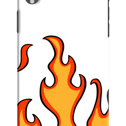 Fired Up – White iPhone XR Hard Case Back Cover by Casekaro