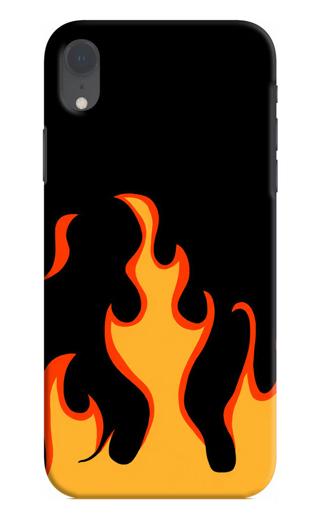 Fired Up – Black iPhone XR Hard Case Back Cover by Casekaro