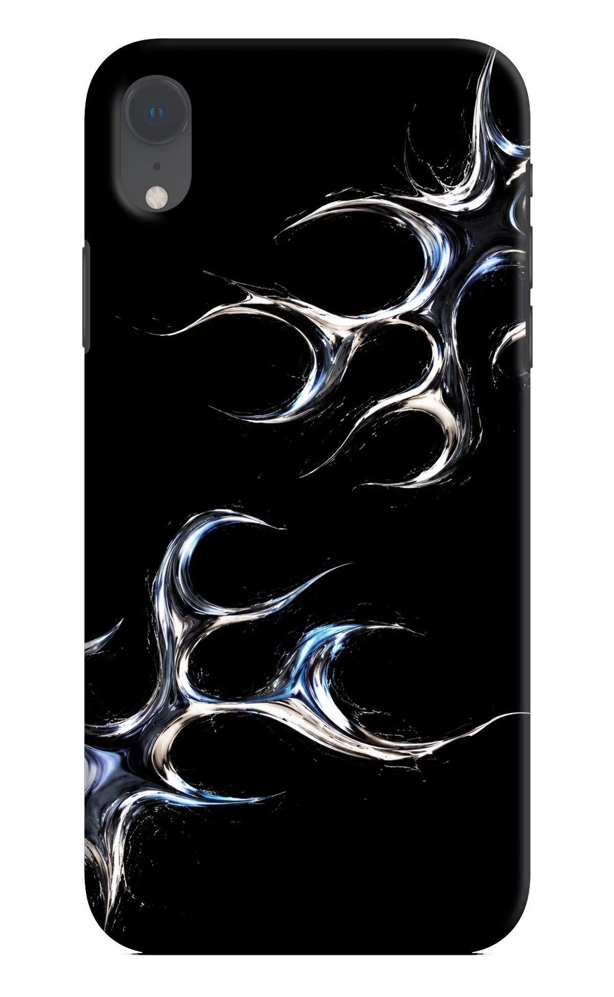 Chrome Tribal iPhone XR Hard Case Back Cover by Casekaro