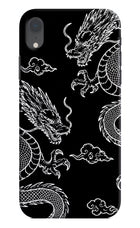 Twin Dragons iPhone XR Hard Case Back Cover by Casekaro