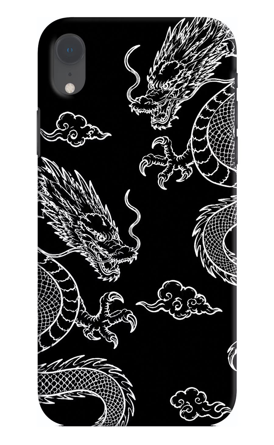 Twin Dragons iPhone XR Back Cover, Hard case