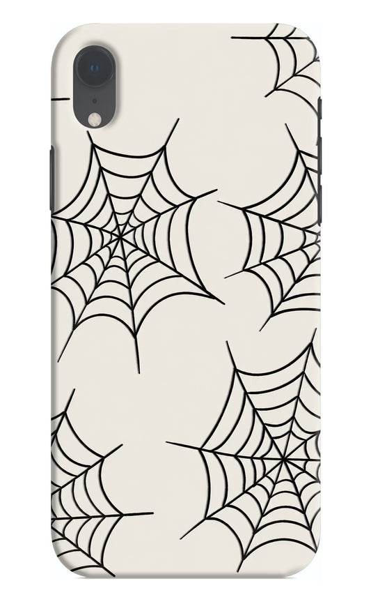 Spider Web iPhone XR Hard Case Back Cover by Casekaro
