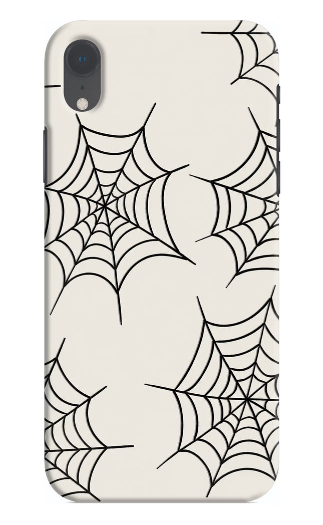 Spider Web iPhone XR Hard Case Back Cover by Casekaro