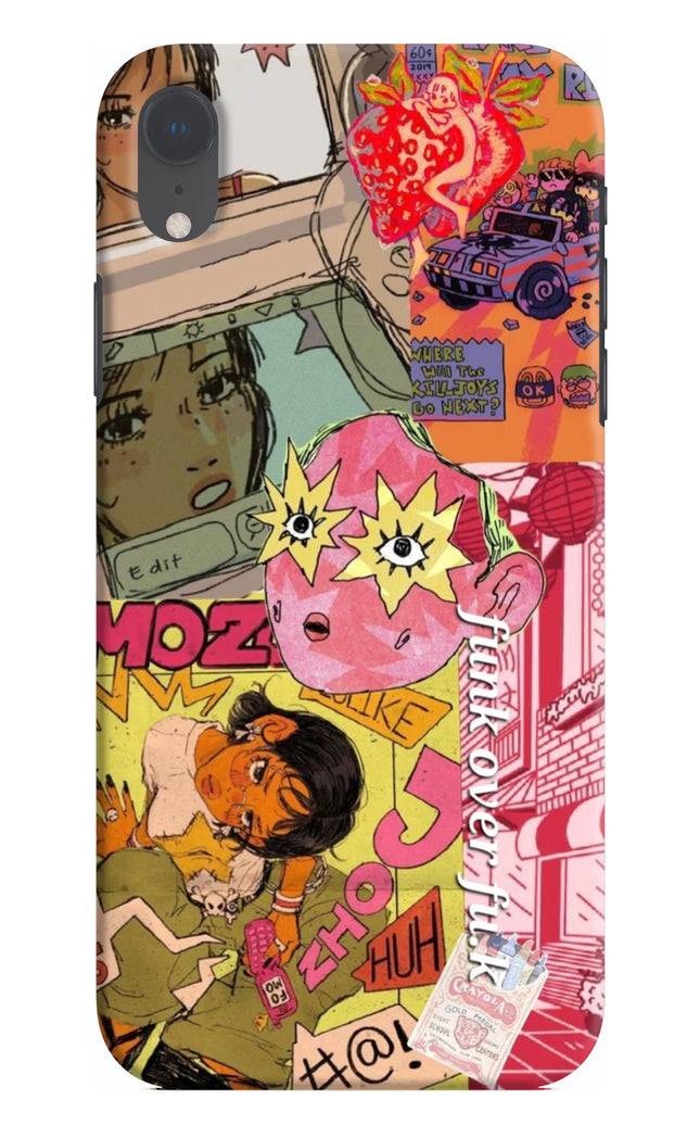 Funkover iPhone XR Hard Case Back Cover by Casekaro