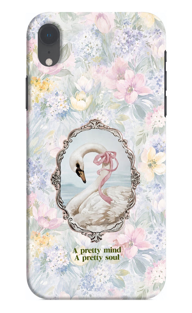 Pretty Mind Pretty Soul iPhone XR Hard Case Back Cover by Casekaro
