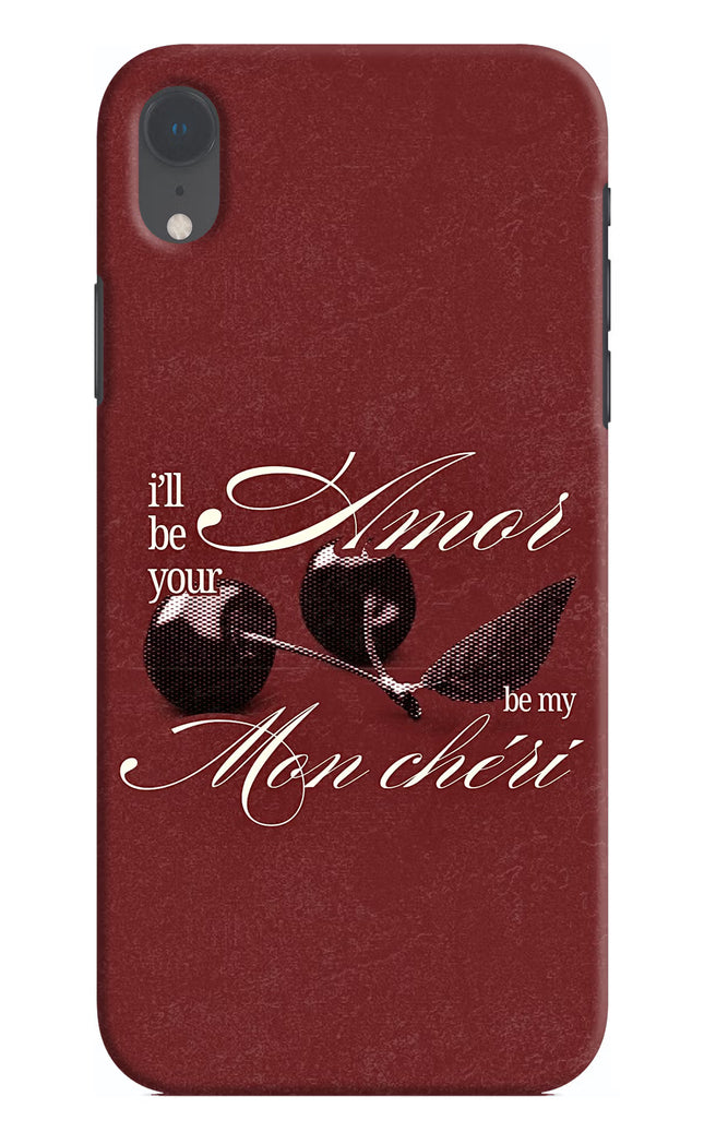 Velvet Cherry iPhone XR Hard Case Back Cover by Casekaro