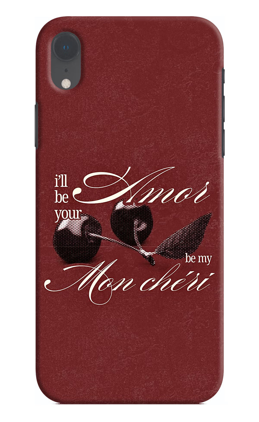 Velvet Cherry iPhone XR Back Cover, Hard case
