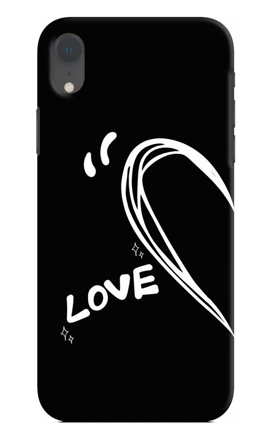 Love Line iPhone XR Hard Case Back Cover by Casekaro