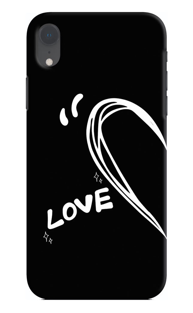 Love Line iPhone XR Hard Case Back Cover by Casekaro