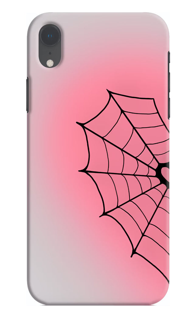 Pink Web iPhone XR Hard Case Back Cover by Casekaro