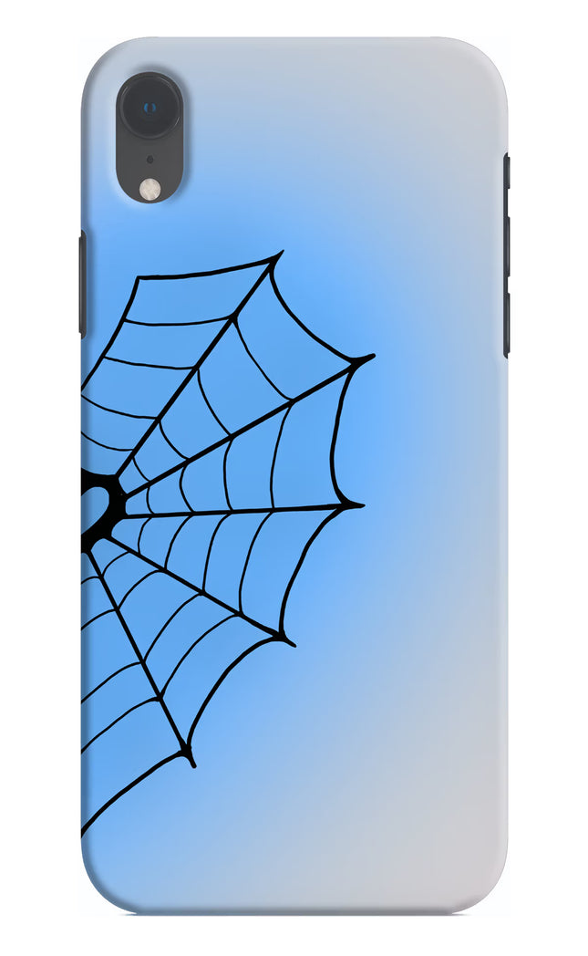 Blue Web iPhone XR Hard Case Back Cover by Casekaro