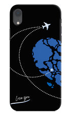 Love Orbit iPhone XR Hard Case Back Cover by Casekaro