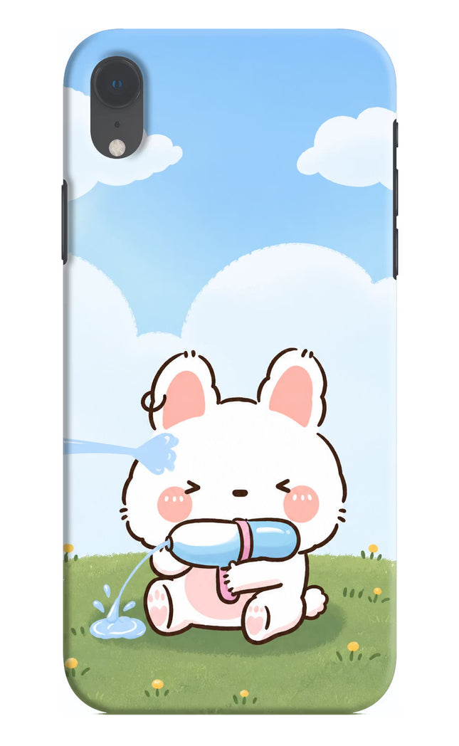 Bunny Treat iPhone XR Hard Case Back Cover by Casekaro