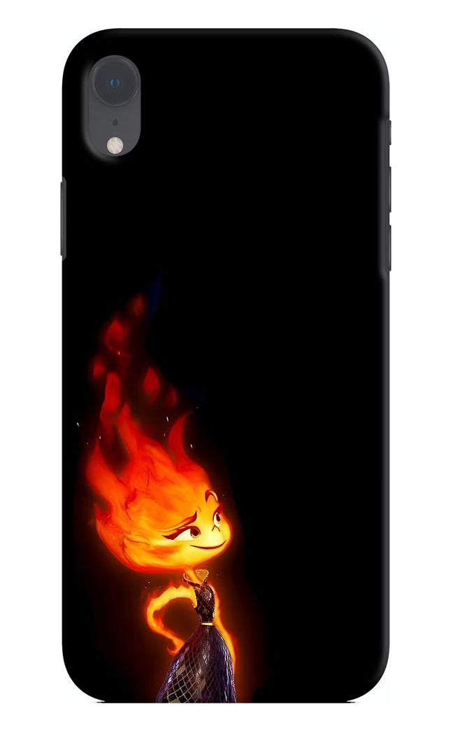 Ember Flame iPhone XR Hard Case Back Cover by Casekaro