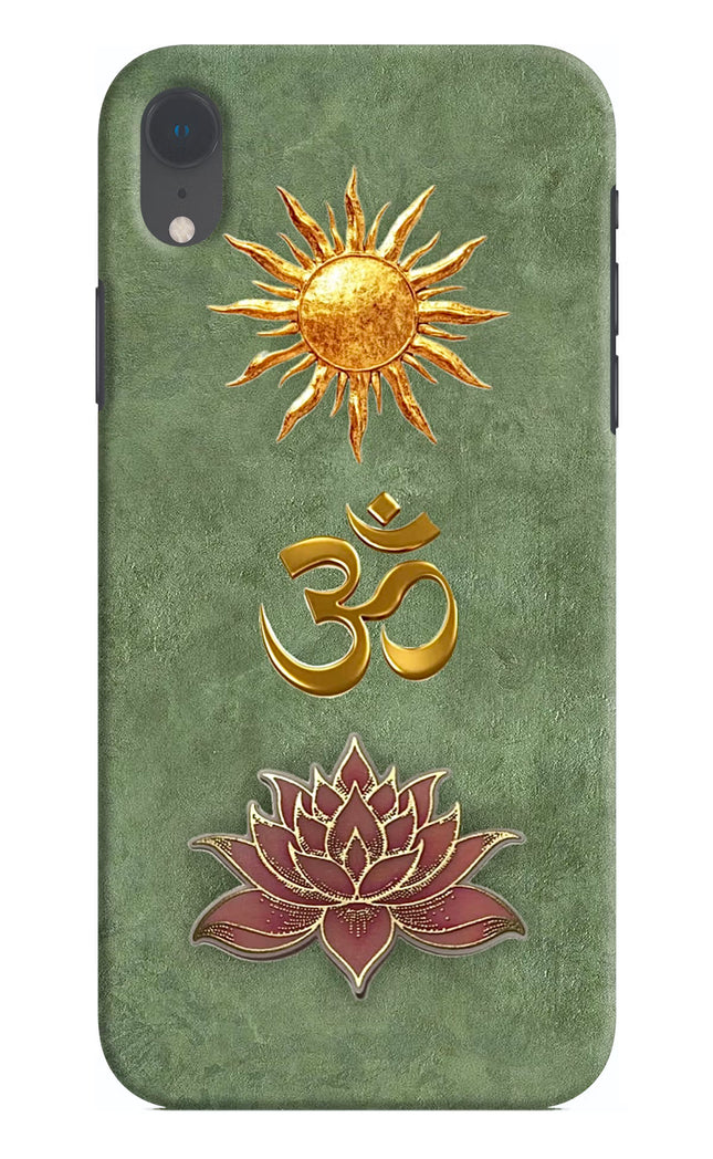 Om & Lotus iPhone XR Back Cover