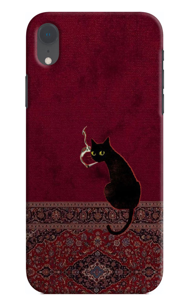Midnight Cat iPhone XR Hard Case Back Cover by Casekaro