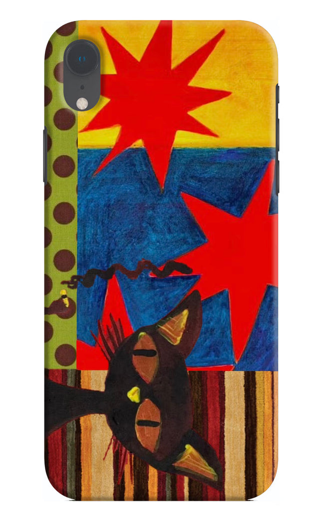 Pop Cat iPhone XR Hard Case Back Cover by Casekaro