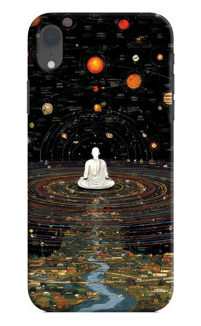 Space Monk iPhone XR Hard Case Back Cover by Casekaro