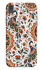 White Mayura iPhone XR Back Cover