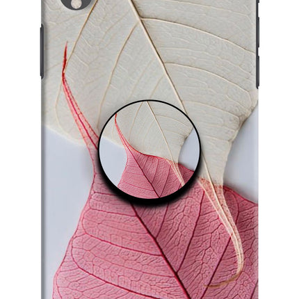 White Pink Leaf iPhone XR Pop Case by Casekaro