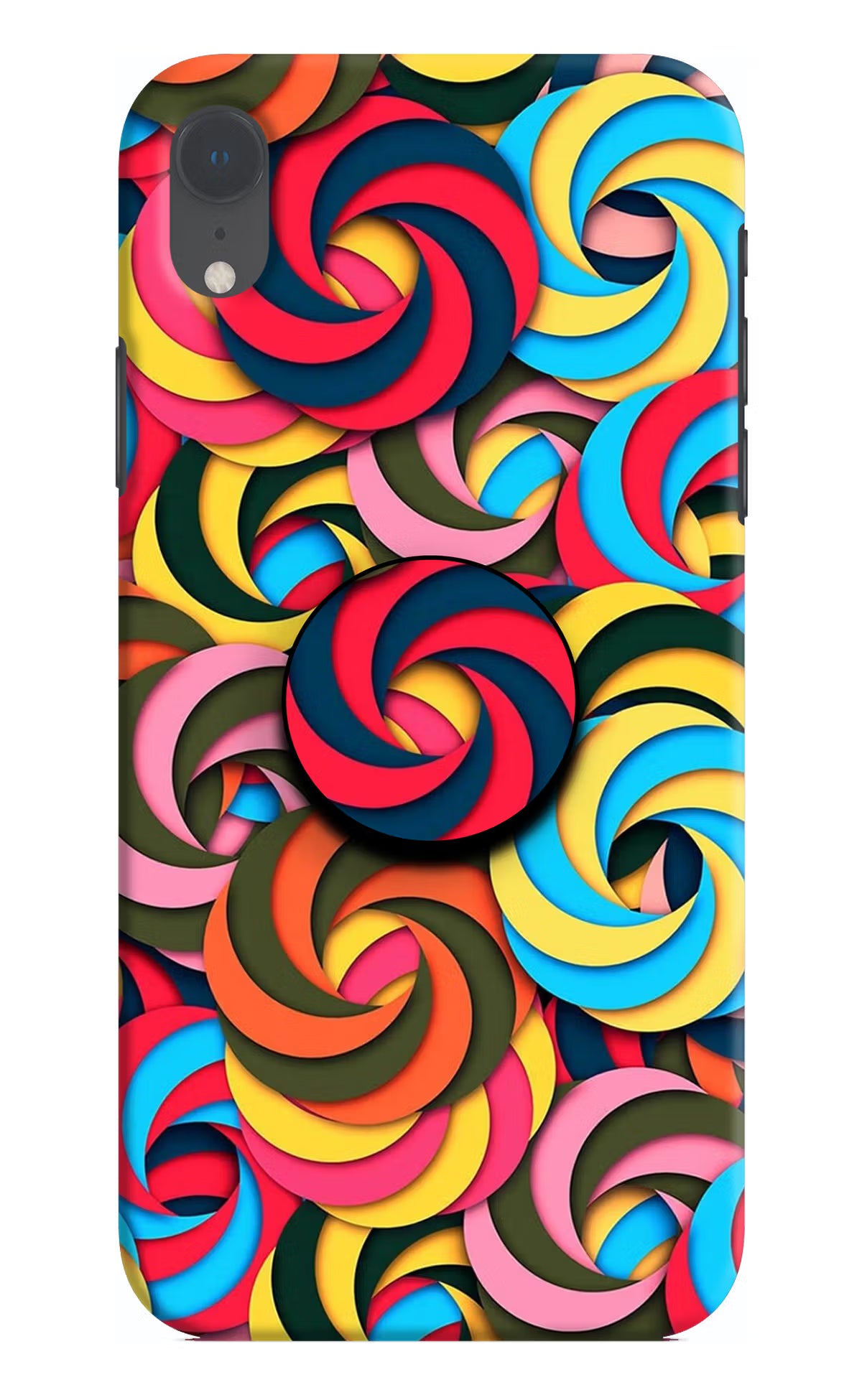 Spiral Pattern iPhone XR Pop Case by Casekaro