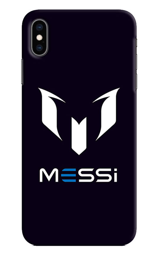 Messi Logo iPhone XS Max Hard Case Back Cover by Casekaro