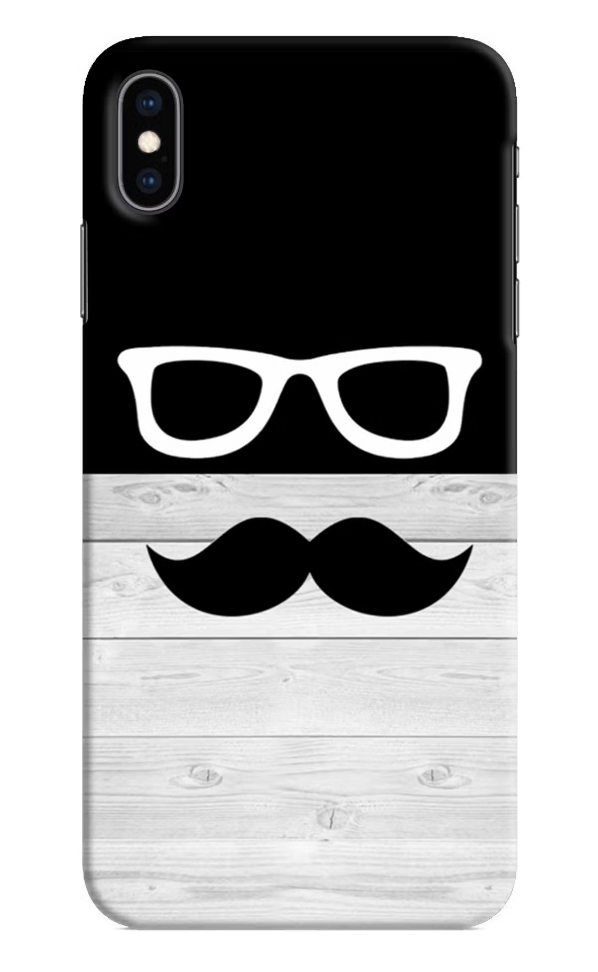 Mustache iPhone XS Max Hard Case Back Cover by Casekaro