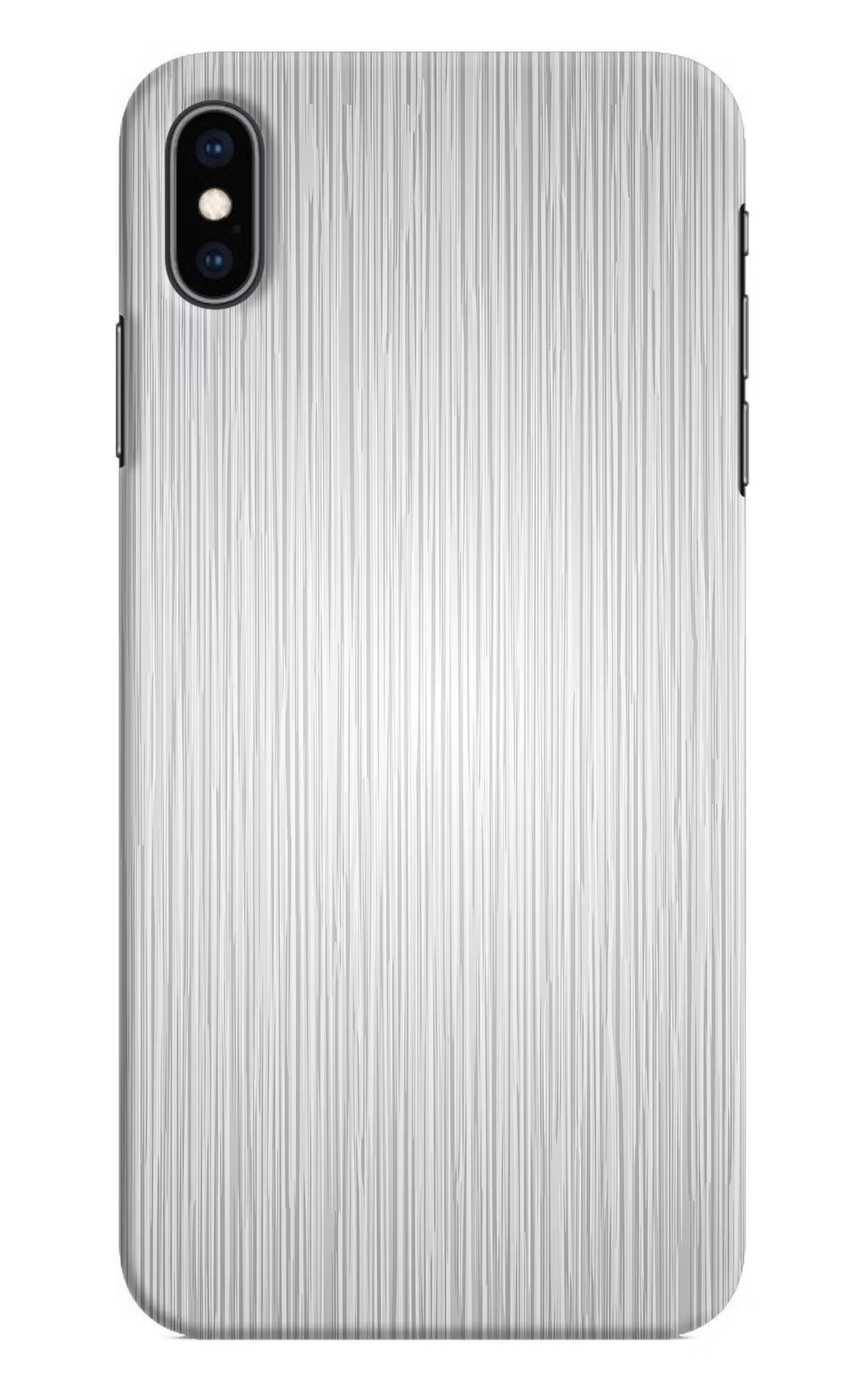 Wooden Grey Texture iPhone XS Max Hard Case Back Cover by Casekaro