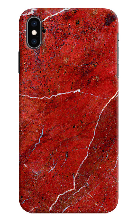 Red Marble Design iPhone XS Max Hard Case Back Cover by Casekaro