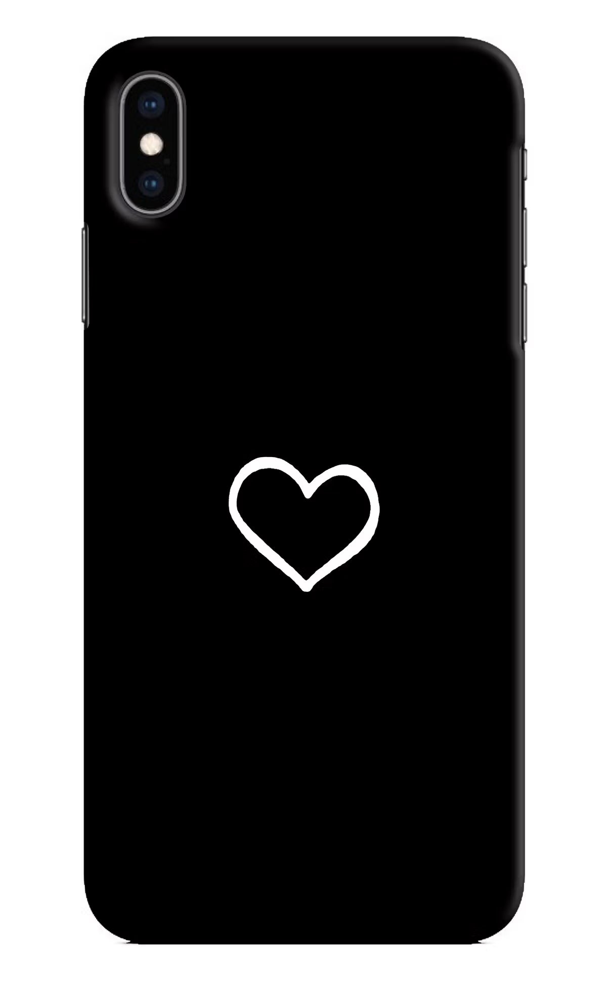 Heart iPhone XS Max Hard Case Back Cover by Casekaro