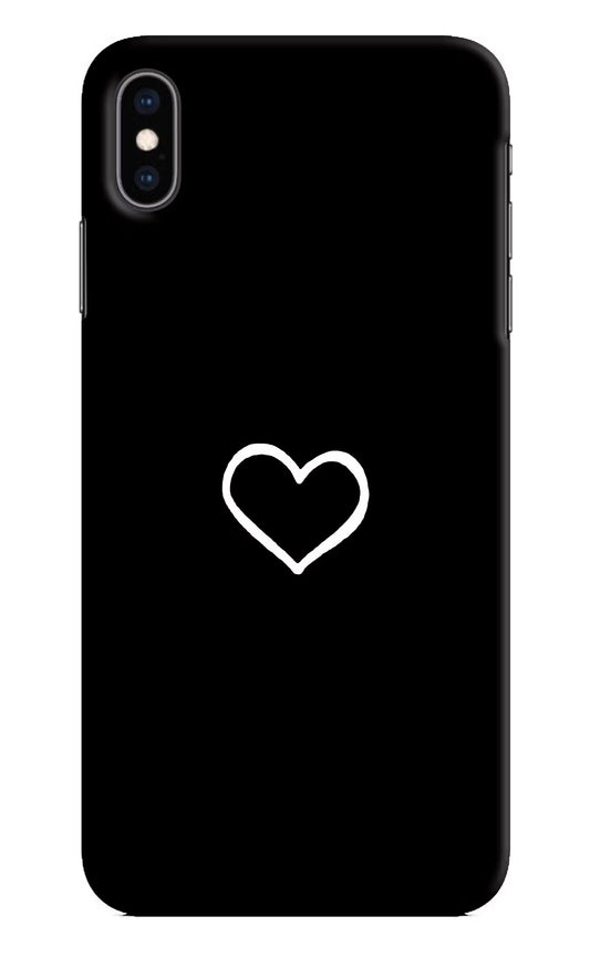 Heart iPhone XS Max Hard Case Back Cover by Casekaro