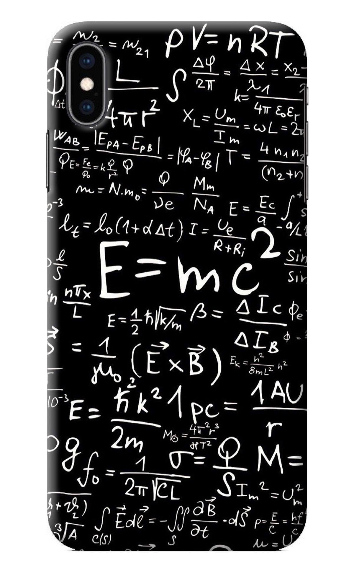 Physics Albert Einstein Formula iPhone XS Max Back Cover