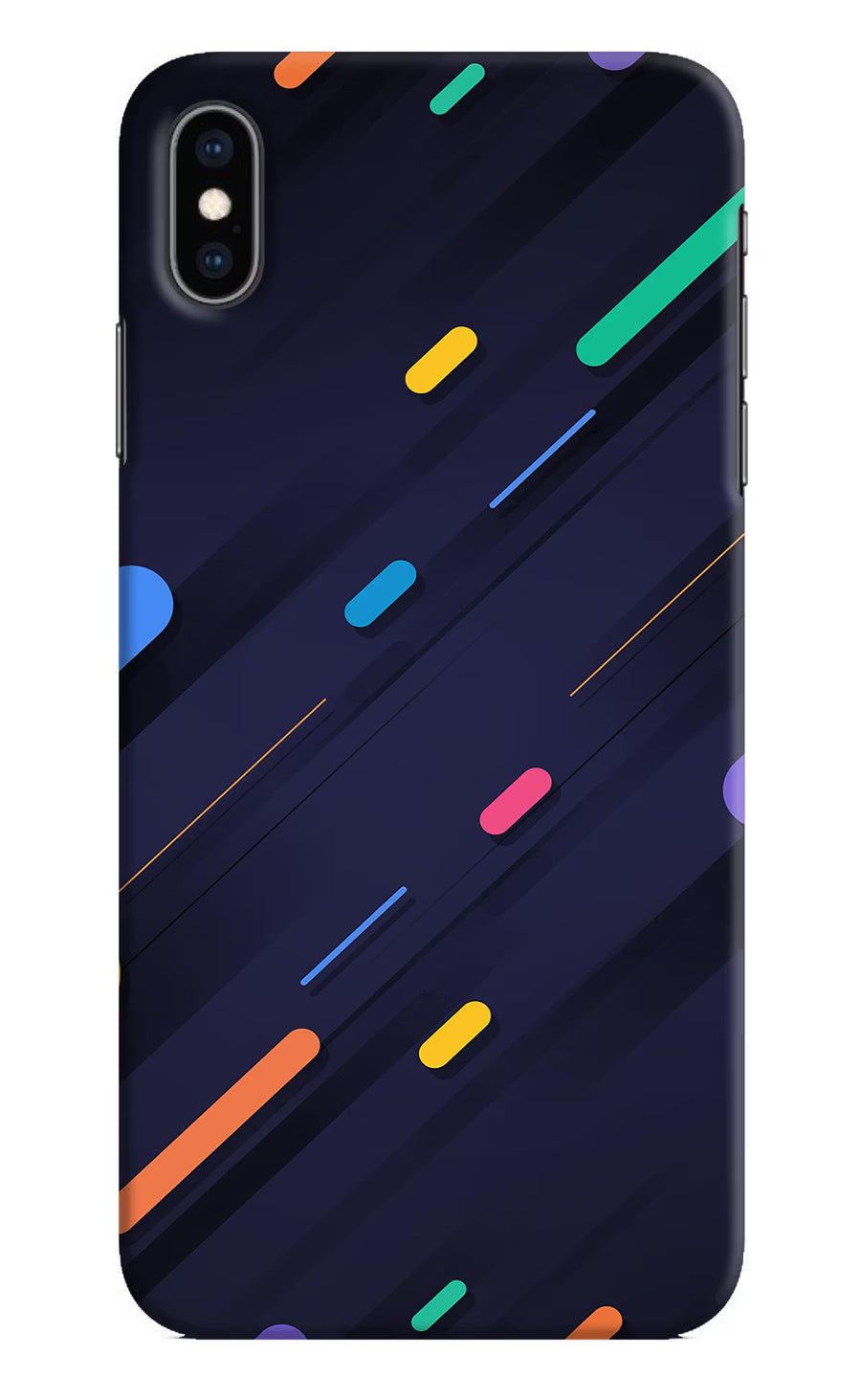 Abstract Design iPhone XS Max Back Cover, Hard case