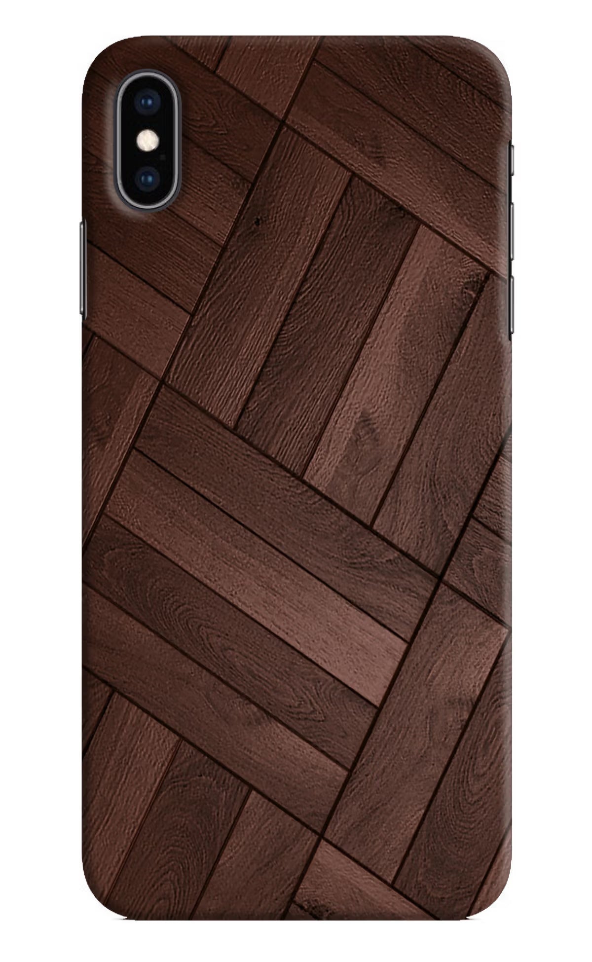 Wooden Texture Design iPhone XS Max Hard Case Back Cover by Casekaro
