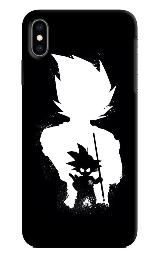 Goku Shadow iPhone XS Max Hard Case Back Cover by Casekaro