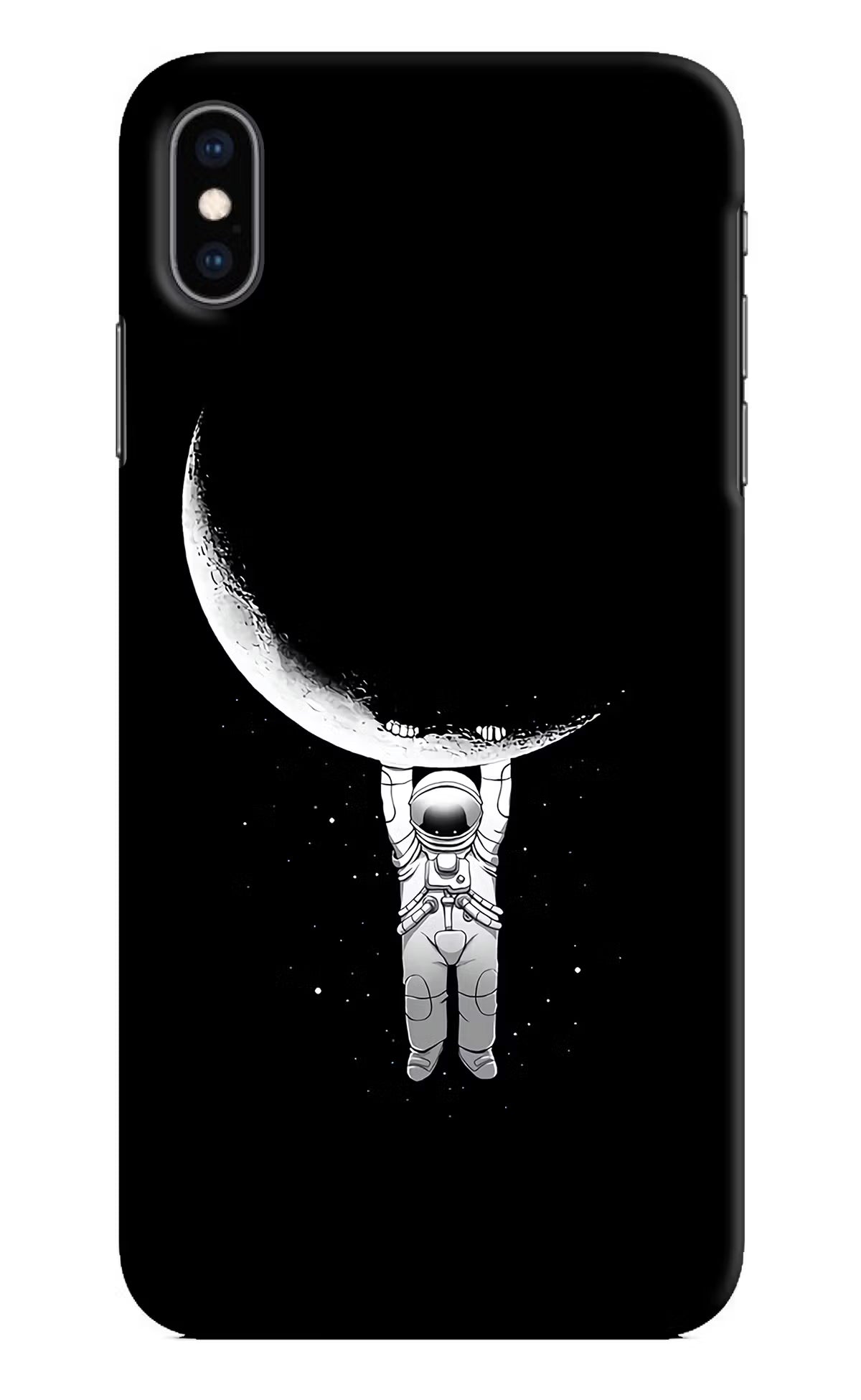 Moon Space iPhone XS Max Hard Case Back Cover by Casekaro