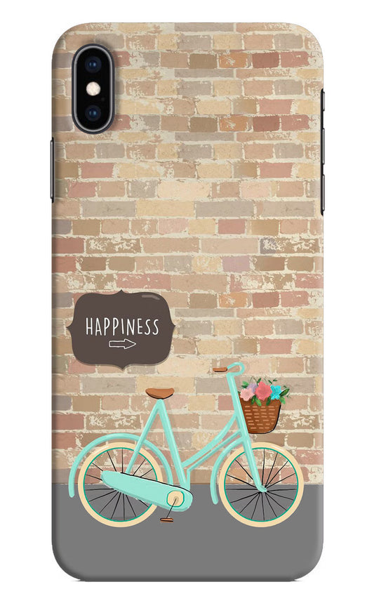 Happiness Artwork iPhone XS Max Hard Case Back Cover by Casekaro