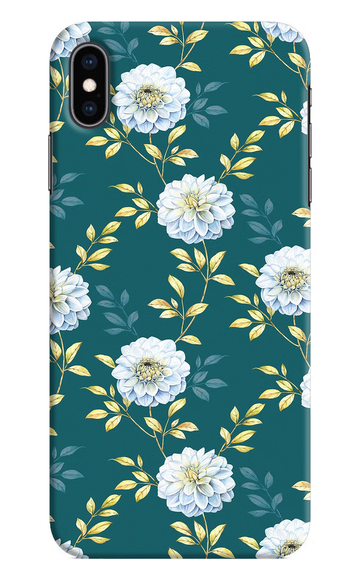 Flowers iPhone XS Max Hard Case Back Cover by Casekaro