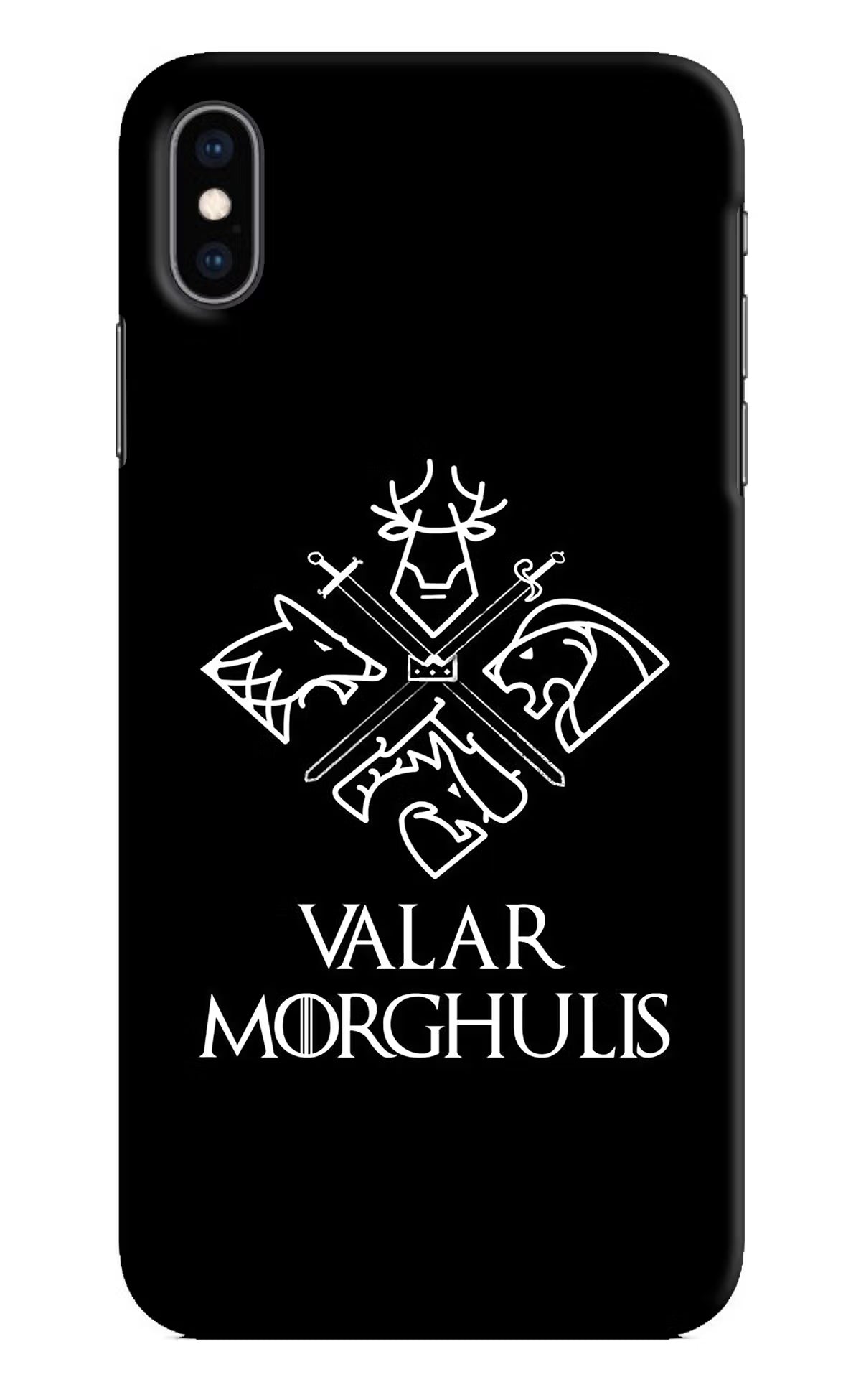 Valar Morghulis | Game Of Thrones iPhone XS Max Hard Case Back Cover by Casekaro
