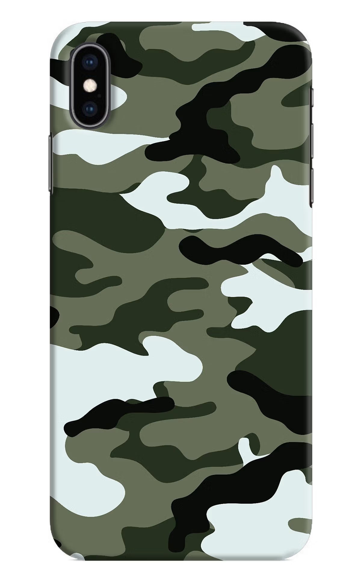 Camouflage iPhone XS Max Hard Case Back Cover by Casekaro