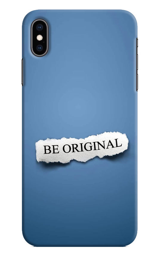 Be Original iPhone XS Max Hard Case Back Cover by Casekaro