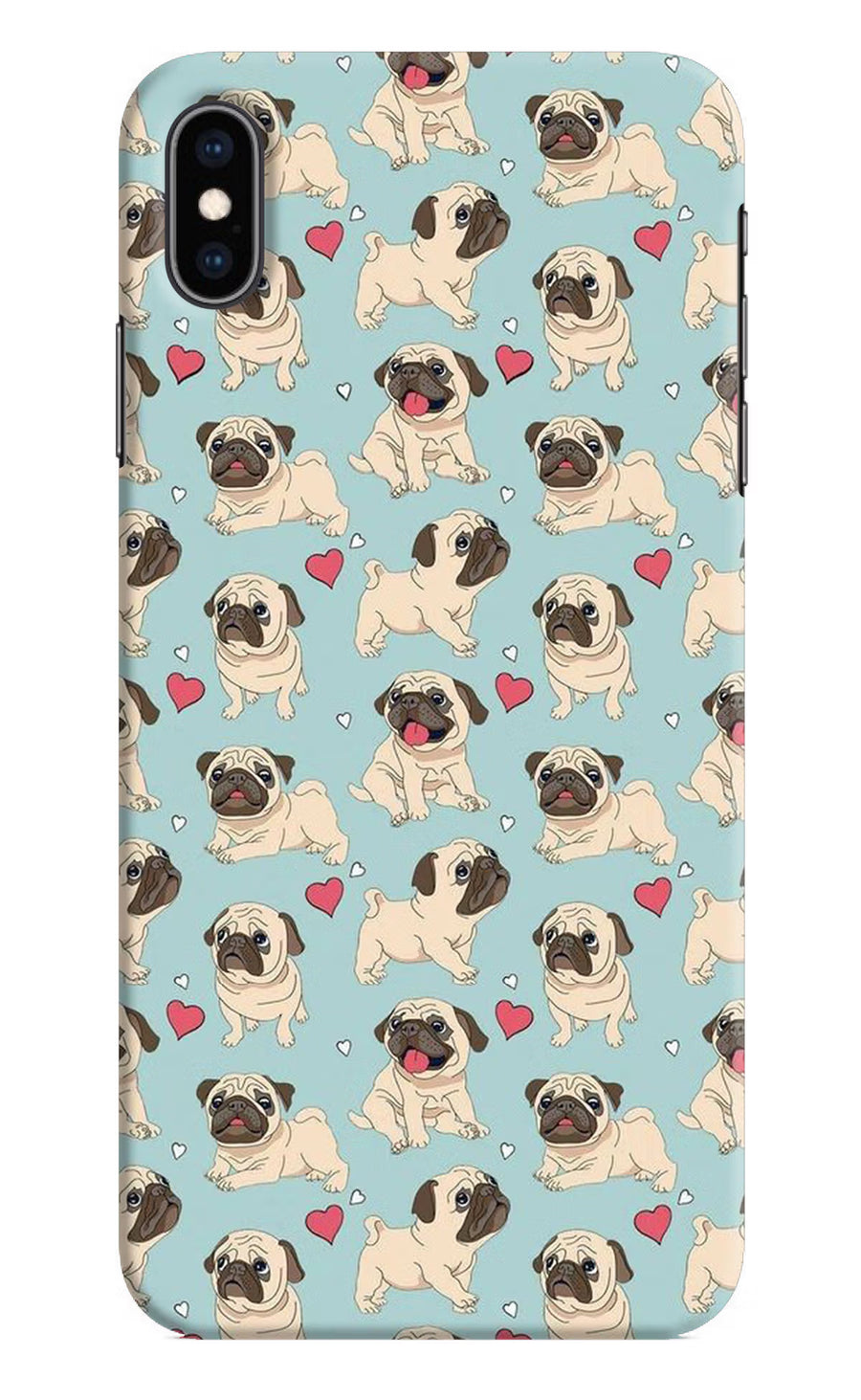 Pug Dog iPhone XS Max Back Cover, Hard case